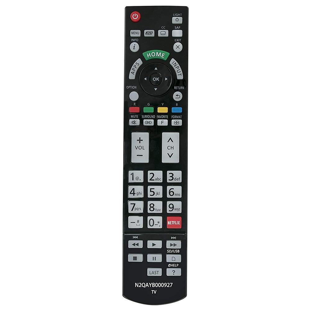 N2QAYB000927 Remote Replacement for Panasonic Viera 4K HD TV