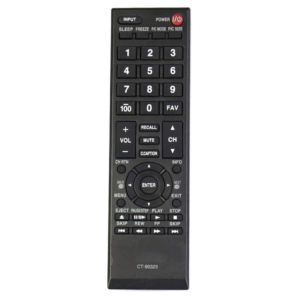 CT-90325 Remote Replacement for Toshiba TV 50L2200U 37E20 22AV600 32C120U