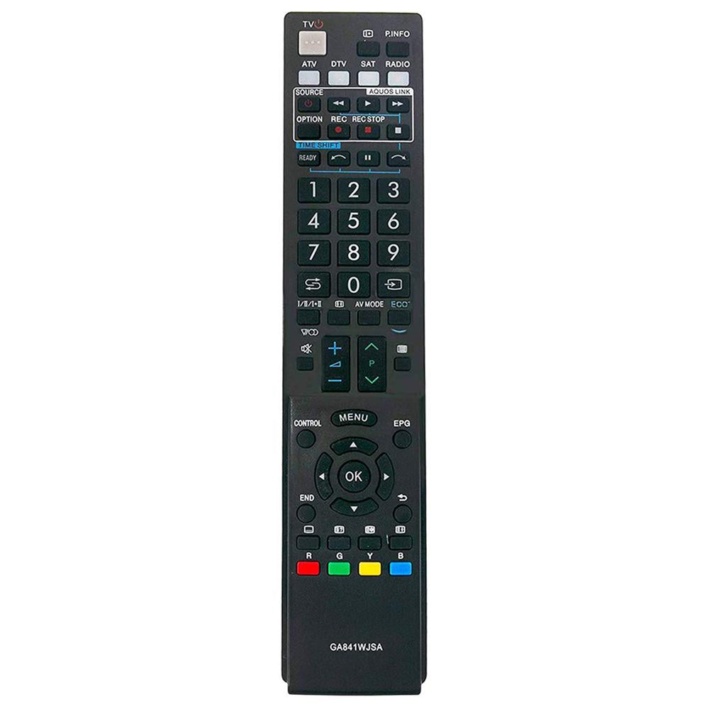 GA841WJSA Remote Replacement for Sharp LCD Colour Television Aquos LED TV