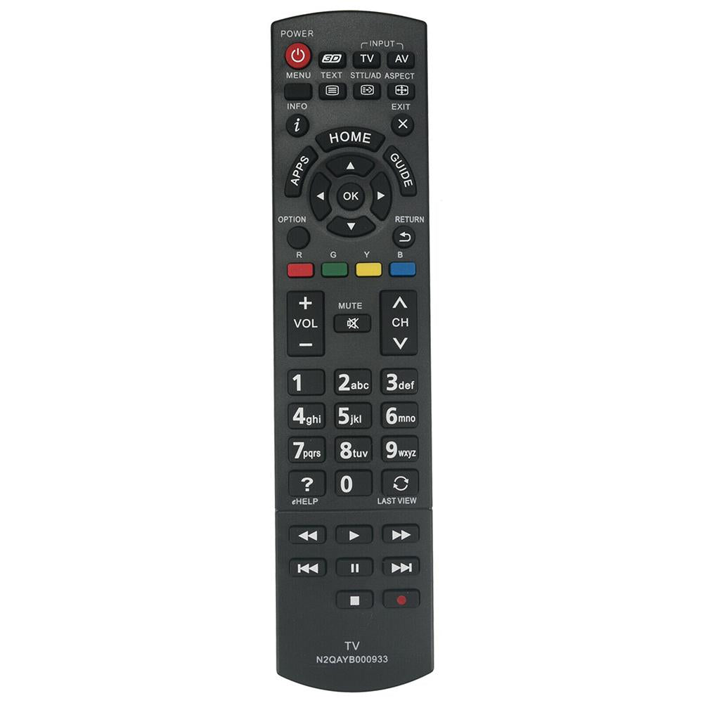 N2QAYB000933 Remote Replacement for Panasonic TV TH-42AS700A TH-55AS740A