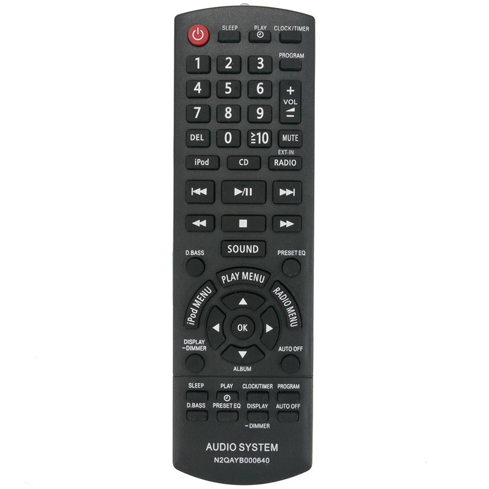 N2QAYB000640 Remote Replacement for Panasonic Audio System SC-AKX14 SC-PMX5